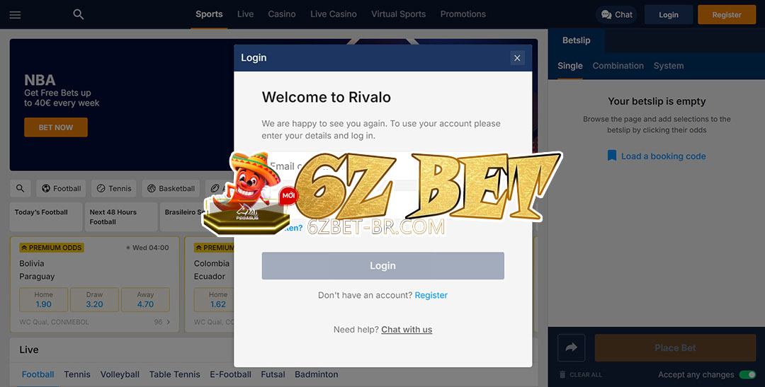 6z bet login